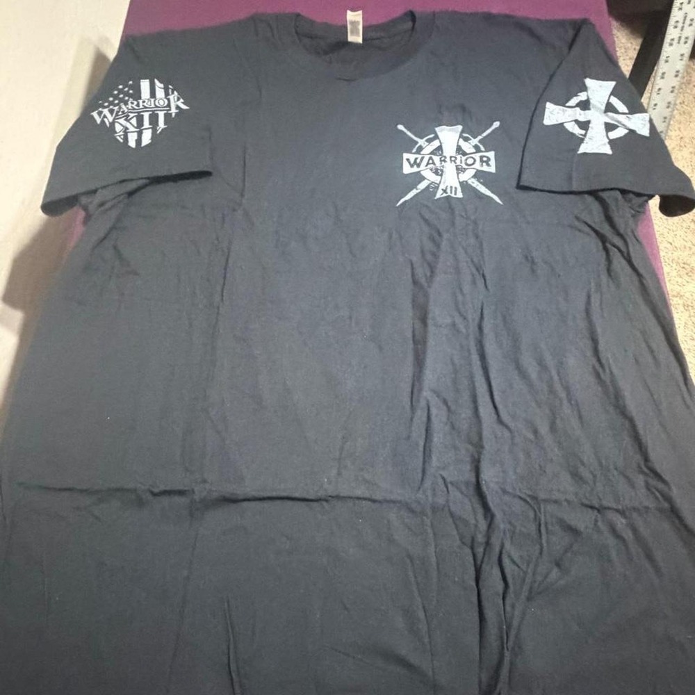 Warrior 12 Black I Am The Storm Knight T-Shirt American Apparel Mens 2XL